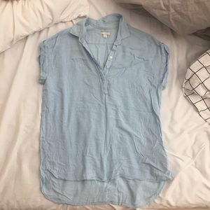 🚚Gap sky blue sleeveless blouse top - S